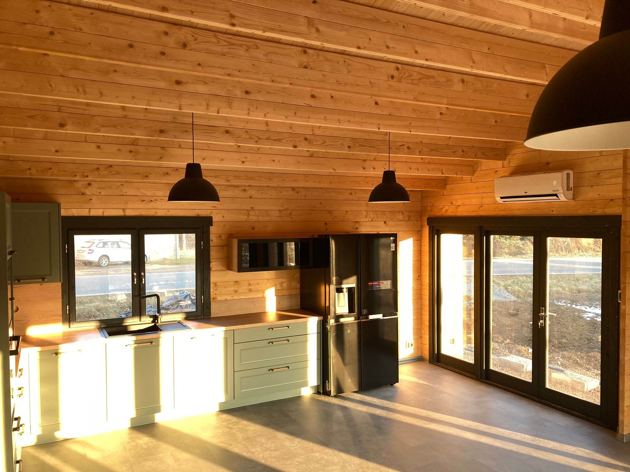 Dřevěný rodinný dům ROBERTA PREMIUM 110m² 66mm + izolace do stěn a podlahy - realizace Rpety